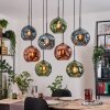 Ripoll Lámparas suspendidas, Luminarias esféricas, Lámparas colgantes Crudo, Negro, 8 luces
