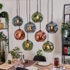 Ripoll Lámparas suspendidas, Luminarias esféricas, Lámparas colgantes Crudo, Negro, 8 luces