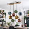 Ripoll Lámparas suspendidas, Luminarias esféricas, Lámparas colgantes Crudo, Negro, 8 luces