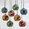 Ripoll Lámparas suspendidas, Luminarias esféricas, Lámparas colgantes Crudo, Negro, 8 luces