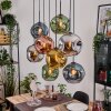 Ripoll Lámparas suspendidas, Luminarias esféricas, Lámparas colgantes Crudo, Negro, 8 luces