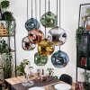 Ripoll Lámparas suspendidas, Luminarias esféricas, Lámparas colgantes Crudo, Negro, 8 luces
