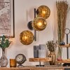 Ripoll Luminarias esféricas, Apliques dorado, 3 luces