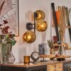 Ripoll Luminarias esféricas, Apliques dorado, 3 luces