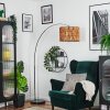 Cando Lámpara de pie Cromo, Negro, 1 luz