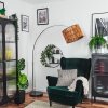Cando Lámpara de pie Cromo, Negro, 1 luz