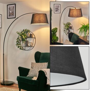 Bassagoda Lámpara de pie Negro, 1 luz Bassagoda Lámpara de pie Negro, 1 luz