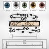 Ripoll Lámparas suspendidas, Luminarias esféricas, Lámparas colgantes Crudo, Negro, 8 luces