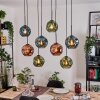 Ripoll Lámparas suspendidas, Luminarias esféricas, Lámparas colgantes Crudo, Negro, 8 luces