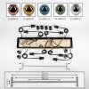Ripoll Lámparas suspendidas, Luminarias esféricas, Lámparas colgantes Crudo, Negro, 8 luces