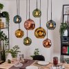 Ripoll Lámparas suspendidas, Luminarias esféricas, Lámparas colgantes Crudo, Negro, 8 luces