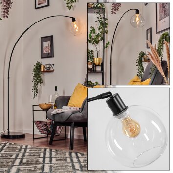 Koyoto Lámpara de pie Negro, 1 luz