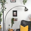 Koyoto Lámpara de pie, Lámparas de pie tipo arco Negro, 1 luz