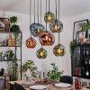 Ripoll Lámparas suspendidas, Luminarias esféricas, Lámparas colgantes Crudo, Negro, 8 luces