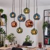 Ripoll Lámparas suspendidas, Luminarias esféricas, Lámparas colgantes Crudo, Negro, 8 luces