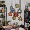 Ripoll Lámparas suspendidas, Luminarias esféricas, Lámparas colgantes Crudo, Negro, 8 luces