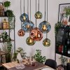 Ripoll Lámparas suspendidas, Luminarias esféricas, Lámparas colgantes Crudo, Negro, 8 luces