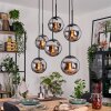 Gastor Lámparas suspendidas, Luminarias esféricas, Lámparas colgantes Cromo, Ahumado, 6 luces
