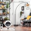 Koyoto Lámpara de pie, Lámparas de pie tipo arco Negro, 1 luz