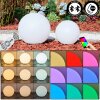 Ilorn Luminarias esféricas, Balizas de exterior, Iluminación de caminos LED Blanca, 2 luces, Mando a distancia