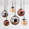 Gastor Lámparas suspendidas, Luminarias esféricas, Lámparas colgantes Colores ámbar, Cromo, Color cobre, Ahumado, 6 luces