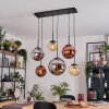 Gastor Lámparas suspendidas, Luminarias esféricas, Lámparas colgantes Colores ámbar, Cromo, Color cobre, Ahumado, 6 luces