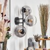 Gastor Luminarias esféricas, Apliques Transparente, Ahumado, 3 luces