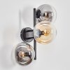 Gastor Luminarias esféricas, Apliques Colores ámbar, Transparente, Ahumado, 3 luces