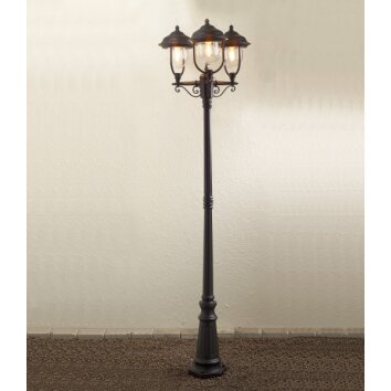 Konstsmide Parma Lámpara de pie Negro, 1 luz