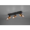 Trio Tosh Proyector LED Negro, 3 luces Trio Tosh Proyector LED Negro, 3 luces