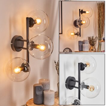 Gastor Luminarias esféricas, Apliques Transparente, 3 luces