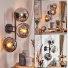 Gastor Luminarias esféricas, Apliques Cromo, Transparente, Ahumado, 3 luces