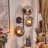 Gastor Luminarias esféricas, Apliques Cromo, Transparente, Ahumado, 3 luces