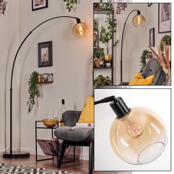 Koyoto Lámpara de pie Negro, 1 luz Koyoto Lámpara de pie Negro, 1 luz