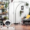 Ripoll Lámpara de pie, Lámparas de pie tipo arco Negro, 1 luz