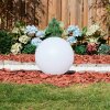 Ilorn Luminarias esféricas, Balizas de exterior, Iluminación de caminos LED Blanca, 1 luz, Mando a distancia