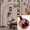 Ripoll Lámpara de pie, Lámparas de pie tipo arco Negro, 1 luz
