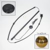 Koyoto Lámpara de pie Negro, 1 luz