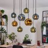 Ripoll Lámparas suspendidas, Luminarias esféricas, Lámparas colgantes Crudo, Negro, 8 luces