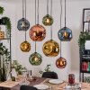 Ripoll Lámparas suspendidas, Luminarias esféricas, Lámparas colgantes Crudo, Negro, 8 luces