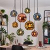 Ripoll Lámparas suspendidas, Luminarias esféricas, Lámparas colgantes Crudo, Negro, 8 luces