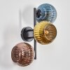 Koyoto Luminarias esféricas, Apliques Azul, dorado, Color cobre, 3 luces