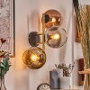 Koyoto Luminarias esféricas, Apliques dorado, Negro, 3 luces