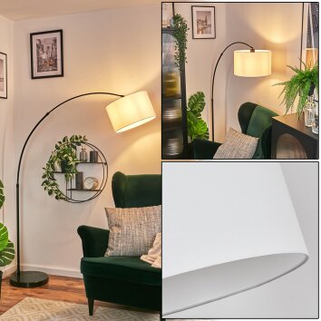 Bassagoda Lámpara de pie, Lámparas de pie tipo arco Negro, 1 luz