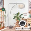 Bassagoda Lámpara de pie Cromo, Negro, 1 luz
