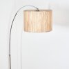 Bongal Lámpara de pie Cromo, Negro, 1 luz