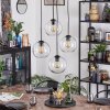 Koyoto Lámparas suspendidas, Luminarias esféricas, Lámpara colgante de clúster Transparente, 4 luces