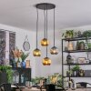 Koyoto Lámparas suspendidas, Luminarias esféricas, Lámpara colgante de clúster Azul, dorado, Verde, 4 luces