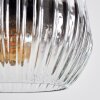 Ripoll Lámparas suspendidas, Luminarias esféricas, Lámpara colgante de clúster Cromo, Transparente, Ahumado, 4 luces