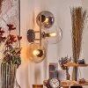 Gastor Luminarias esféricas, Apliques dorado, Negro, 3 luces
